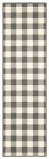 4' x 6' Gray and Ivory Indoor Outdoor Area Rug