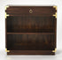 28" Dark Brown Two Tier Standard Bookcase With One Drawer