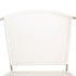 31" White And Gray Faux Leather Side Chair