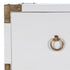 28" White Solid Wood Three Drawer Dresser