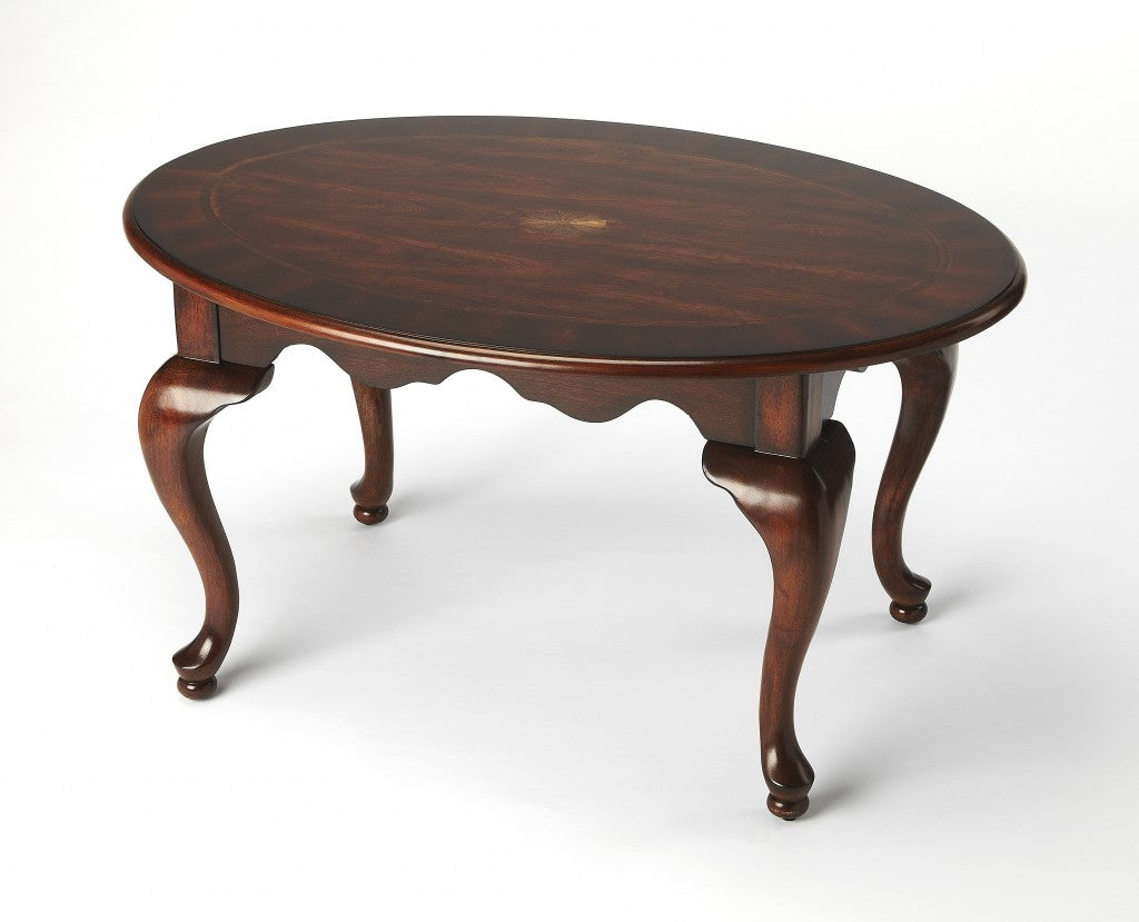 Traditional Traditional Cherry Oval Coffee Table