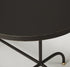 Black Oval Metal Coffee Table