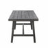 Dark Grey Dining Table With Leg Support