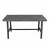 Dark Grey Dining Table With Leg Support