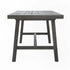 Dark Grey Dining Table With Leg Support