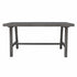 Dark Grey Dining Table With Leg Support