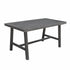 Dark Grey Dining Table With Leg Support