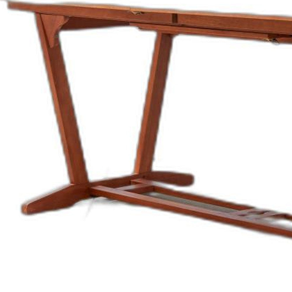 Sienna Brown Extendable Dining Table