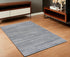 5’ X 8’ Navy Blue Decorative Stripes Area Rug