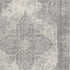 2’ X 10’ Gray Distressed Medallion Runner Rug