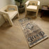 5' x 8' Gray Beige and Blue Southwestern Washable Area Rug