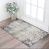 2’ X 3’ Navy And Beige Distressed Vines Scatter Rug