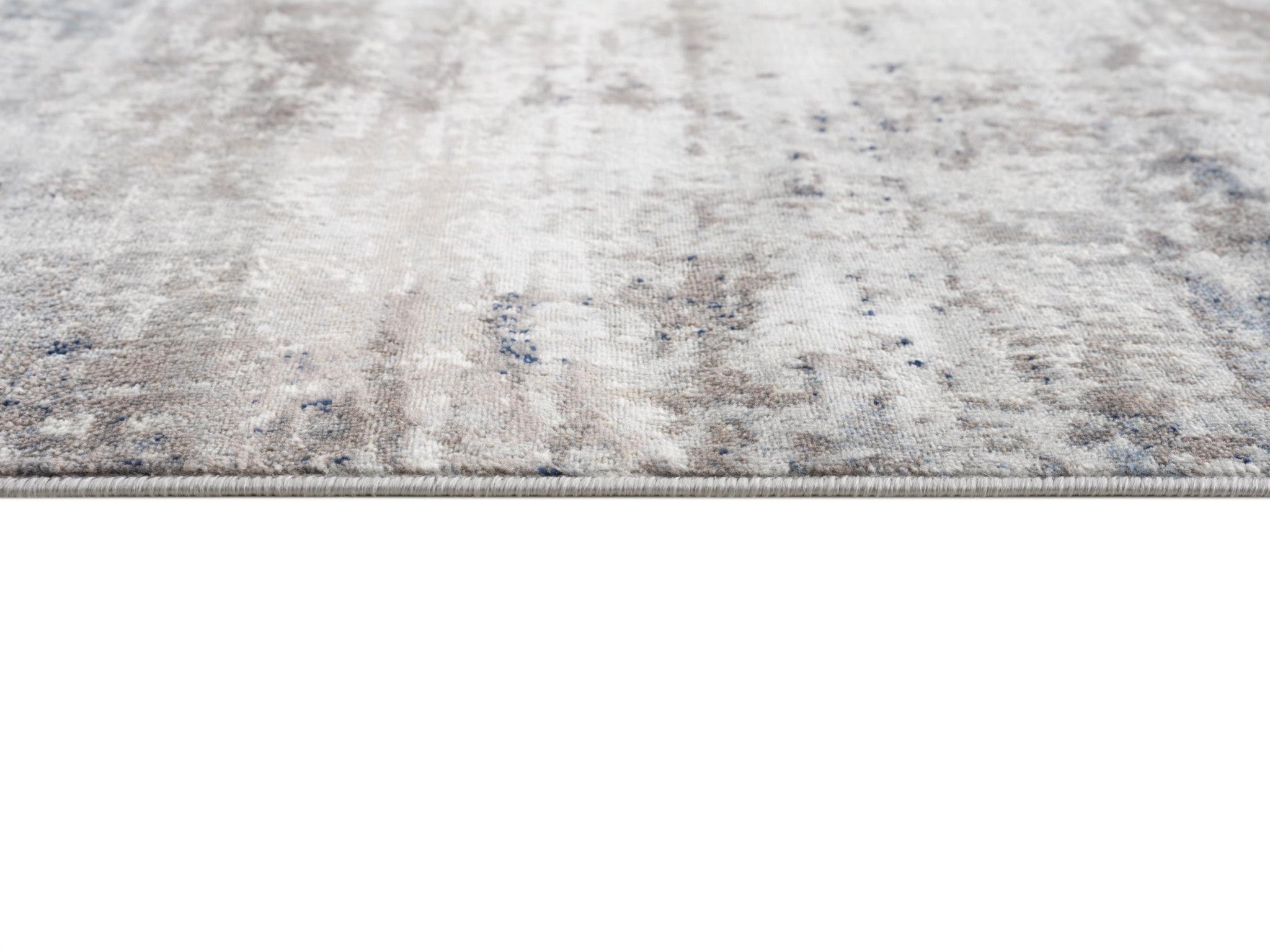 2’ X 10’ Navy Blue Distressed Striations Runner Rug