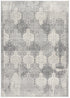 2’ X 10’ Gray Distressed Trellis Pattern Runner Rug