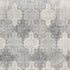 2’ X 10’ Gray Distressed Trellis Pattern Runner Rug