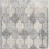 2’ X 10’ Gray Distressed Trellis Pattern Runner Rug