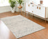 2’ X 10’ Ivory Distressed Ikat Pattern Runner Rug