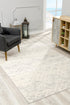 2’ X 10’ Ivory Distressed Ikat Pattern Runner Rug