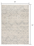 2’ X 10’ Ivory Distressed Ikat Pattern Runner Rug