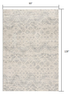 2’ X 10’ Ivory Distressed Ikat Pattern Runner Rug