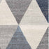 2’ X 10’ Navy Blue Geometric Diamond Runner Rug