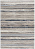 10' Blue and Beige Striped Distressed Runner Rug