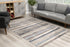 8' Blue Striped Runner Rug