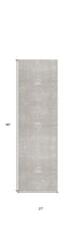 5’ X 8’ Modern Gray Distressed Area Rug