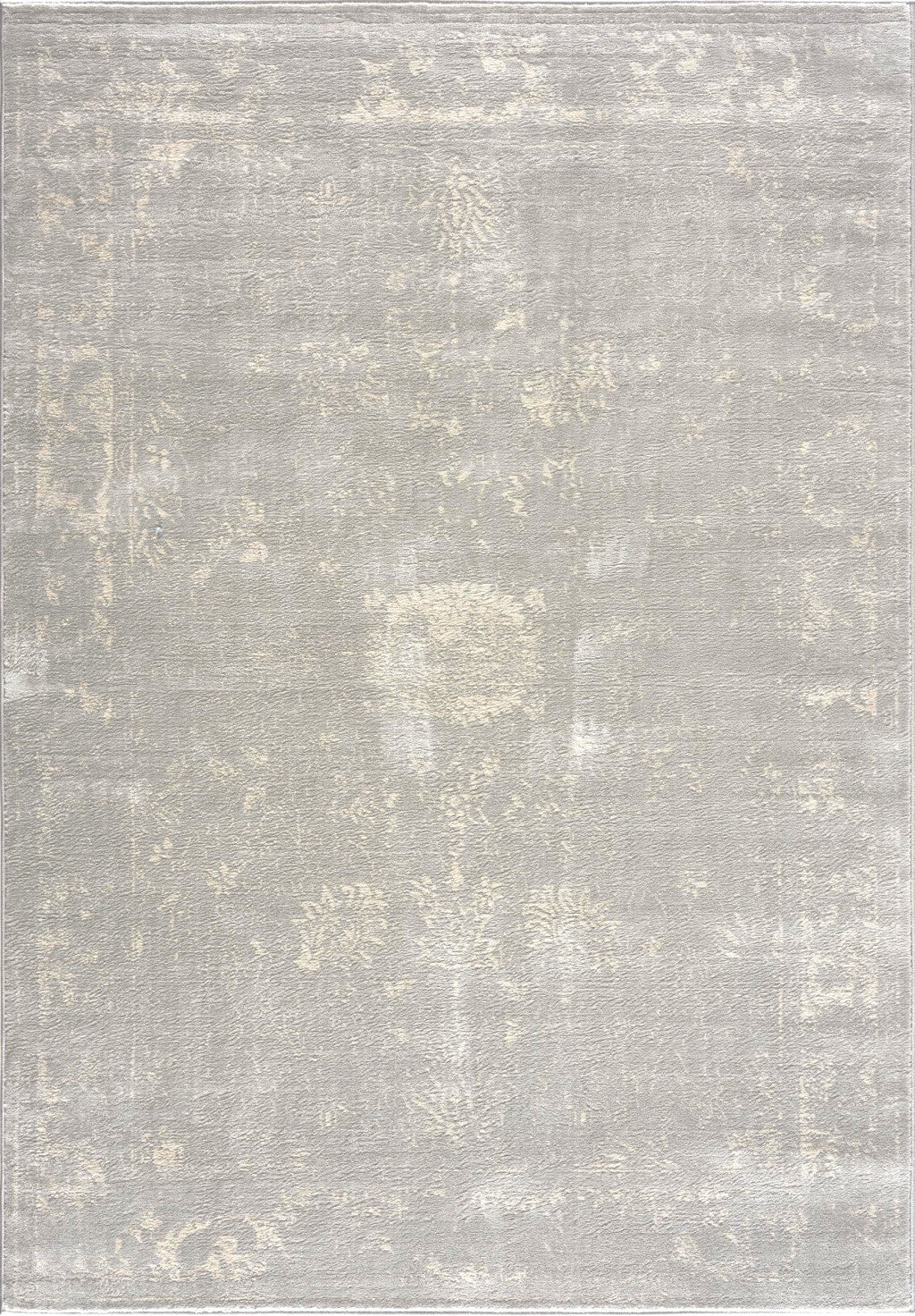 5’ X 8’ Modern Gray Distressed Area Rug