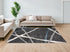 7’ X 9’ Distressed Black And Gray Abstract Area Rug