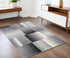 5' X 8’ Gray Modern Geometric Area Rug