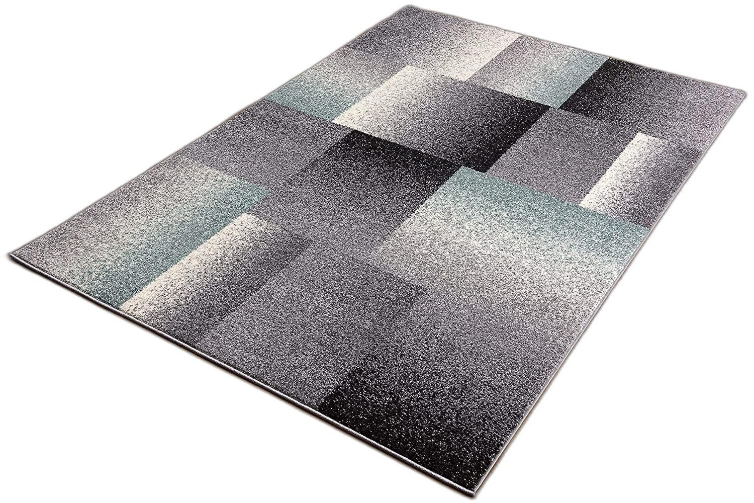 5' X 8’ Gray Modern Geometric Area Rug