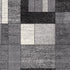 5’ X 8’ Gray Distressed Geometric Area Rug