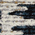 8' X 11' Blue And Ivory Abstract Area Rug