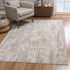 4’ X 6’ Gray Metro Modern Abstract Area Rug