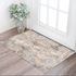 4’ X 6’ Beige And Ivory Abstract Area Rug