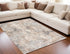 4’ X 6’ Beige And Ivory Abstract Area Rug