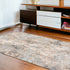 4’ X 6’ Beige And Ivory Abstract Area Rug