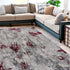 3' X 5' Red Abstract Dhurrie Area Rug