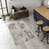 3' X 5' Beige Abstract Printed Area Rug