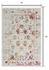 3’ X 5’ Gray And Beige Distressed Ornate Area Rug