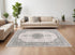 8' X 11' Cream Oriental Area Rug