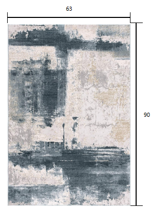 10' Blue And Ivory Abstract Dhurrie Runner Rug