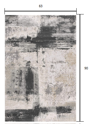 5' X 7' Gray And Ivory Abstract Dhurrie Area Rug