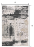 5' X 7' Gray And Ivory Abstract Dhurrie Area Rug