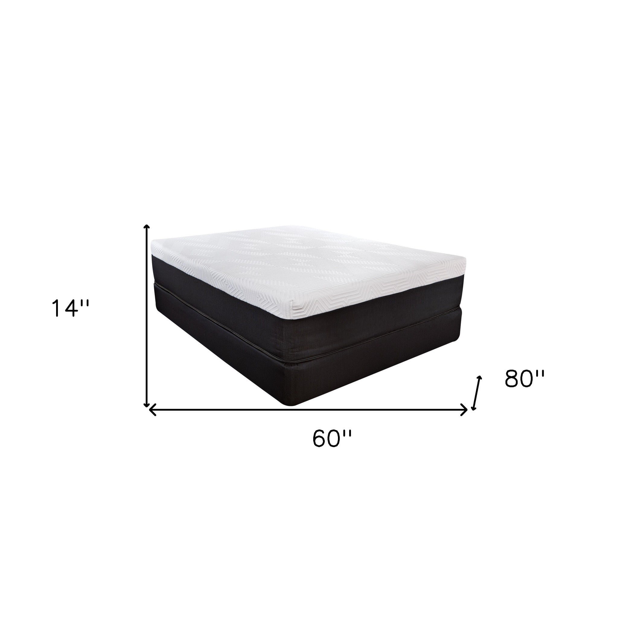 14" Hybrid Lux Memory Foam And Wrapped Coil Mattress Twin