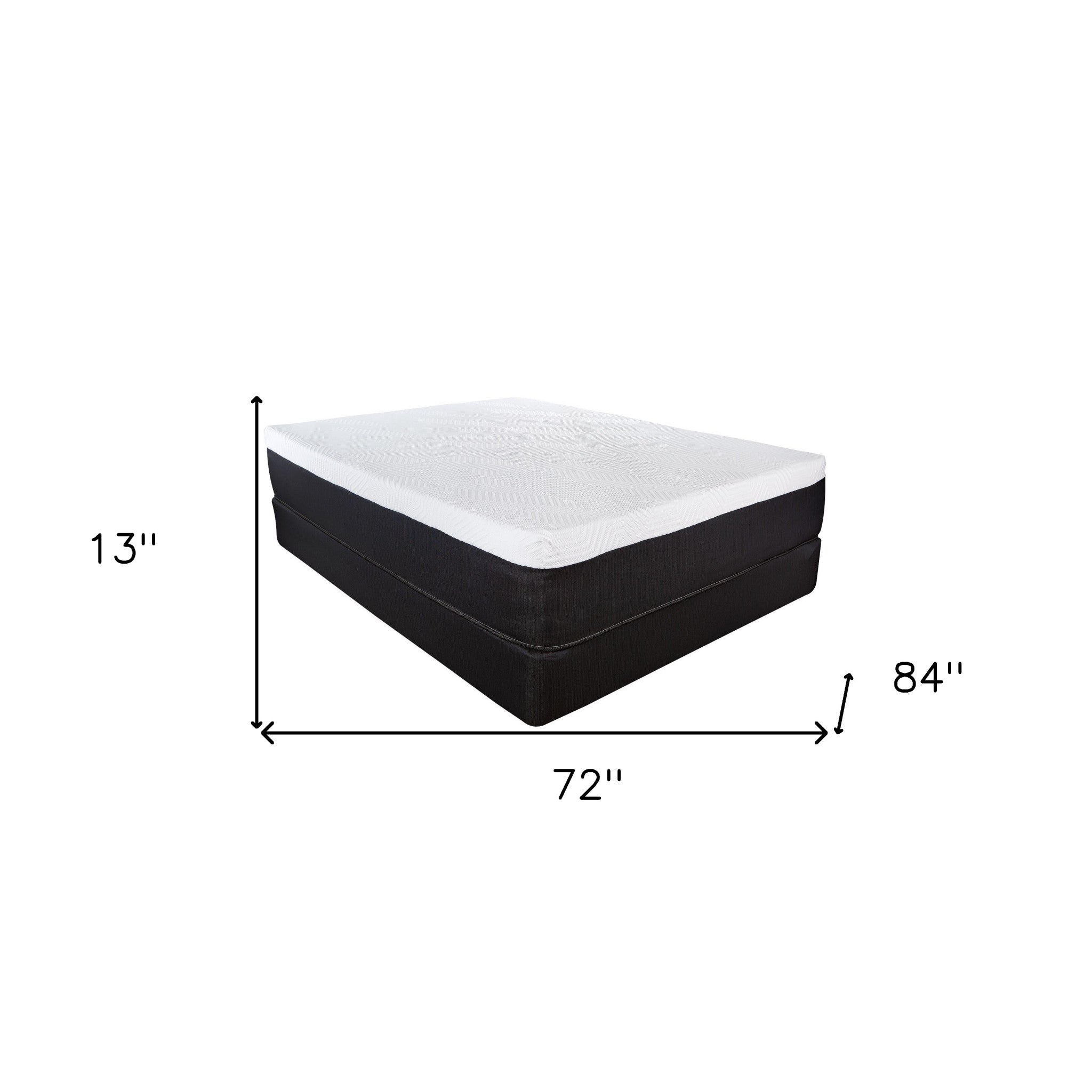 13" Hybrid Lux Memory Foam And Wrapped Coil Mattress Twin