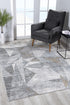 5’ X 8’ Gray Distressed Prism Modern Area Rug