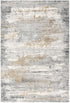 4' X 6' Grey Abstract Area Rug