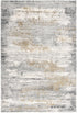 4' X 6' Grey Abstract Area Rug